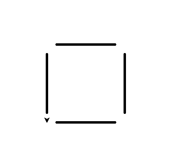 用python画无角正方形,python画正方形 python绘制无角正方形