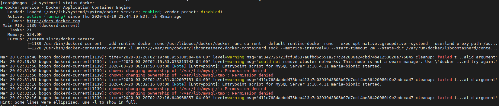 Docker Mariadb Troubleshooting Harrymisery