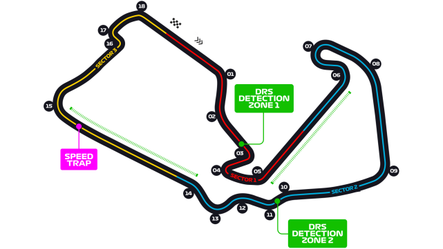 f1英国大奖赛银石赛道地图及弯道
