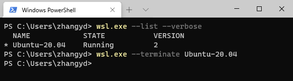 关闭WSL2