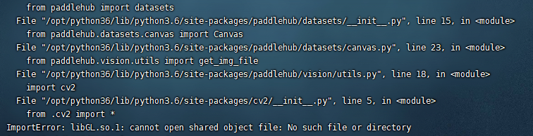 报错 ImportError: LibGL.so.1: Cannot Open Shared Object File: No Such ...