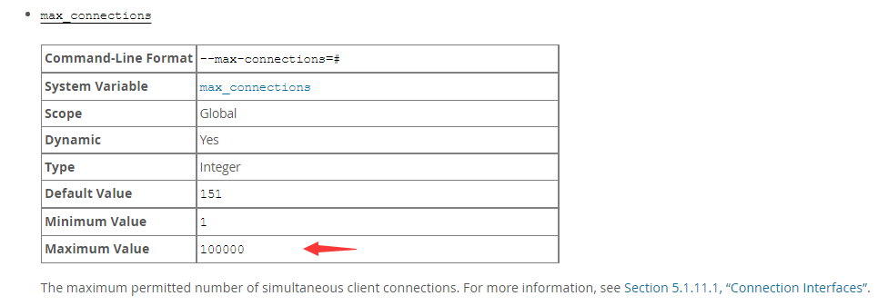 mysql5.7版本，mysql server最大连接数，mysql 用户最大连接数第1张