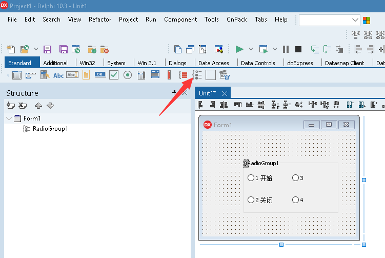 Delphi RadioGroup 组件基本用法第1张