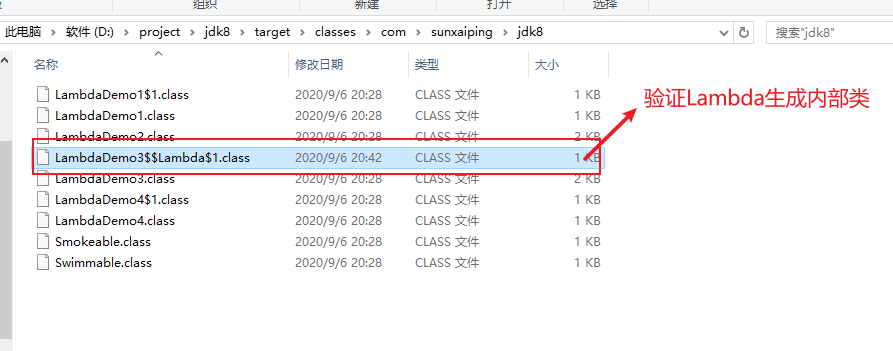 验证Lambda生成内部类