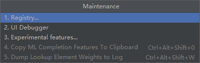 Maintenance