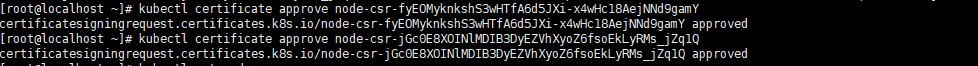 kubectl certificate approve 上面生成的name