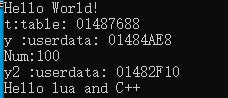 Lua C++交互 应用实例步骤(UserData使用)