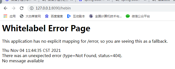 Spring Boot : Whitelabel Error Page解决方案第3张