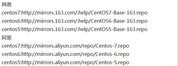 网易yum源和阿里yum源