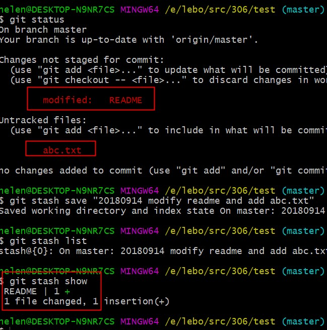 Git stash lucky 