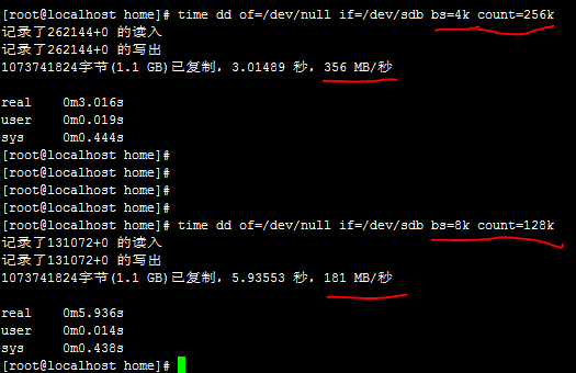 Linux dd工具磁盘读写测试分析第6张