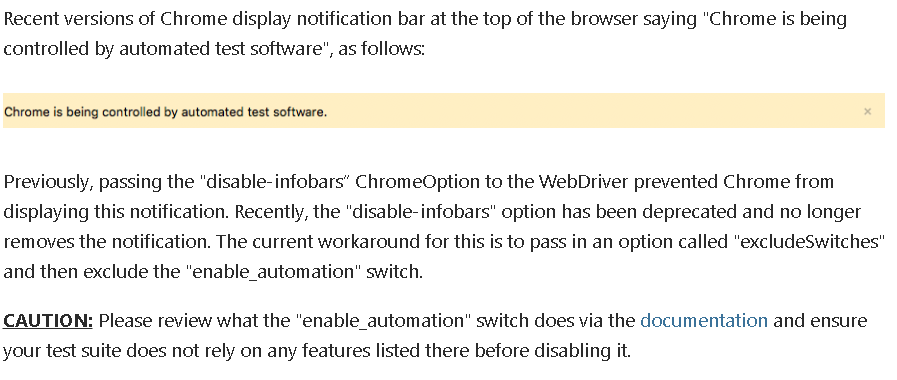 disable infobars on chrome for mac