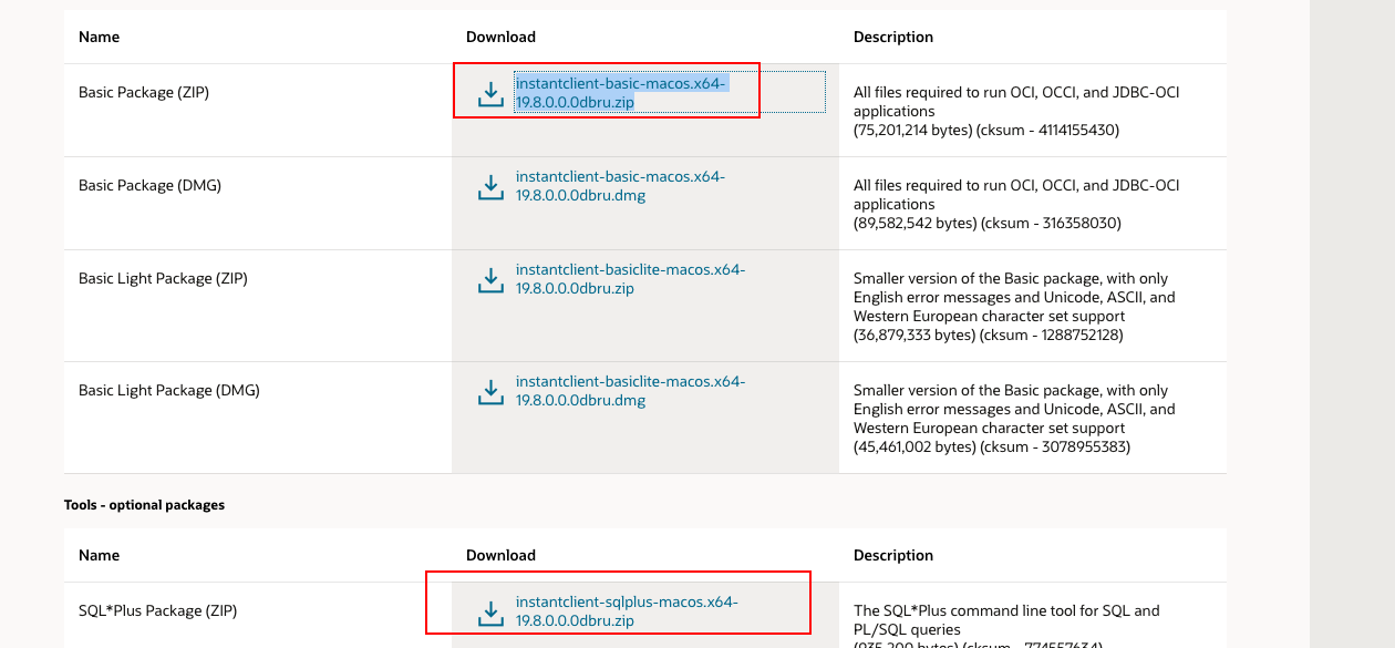 Sqlplus Download Mac