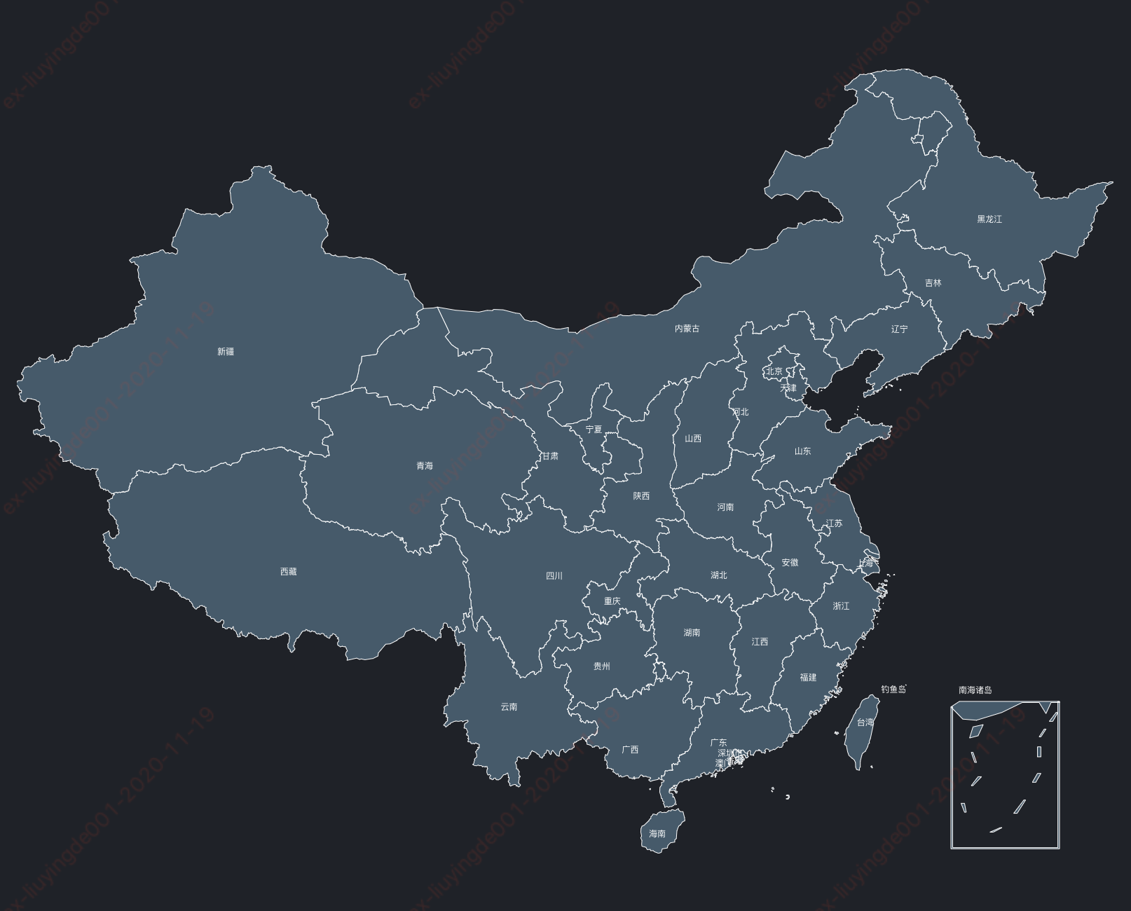 Echarts: 绘制完整中国地图第1张