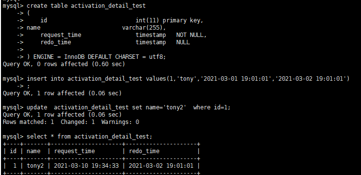 mysql timestamp[通俗易懂]