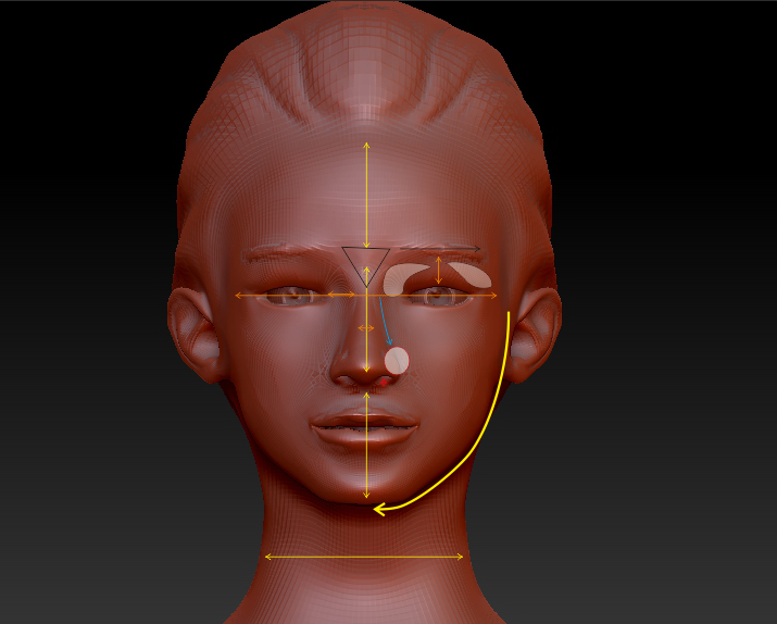 zbrush人头雕刻记录