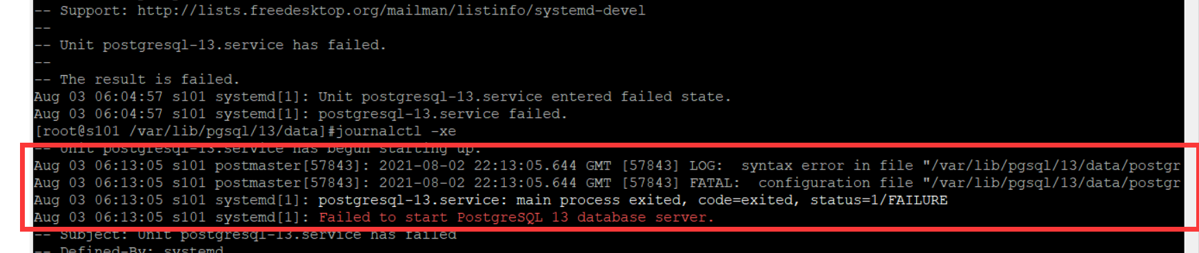 045-pgsql-job-for-postgresql-13-service-failed-because-the-control-process-exited-with