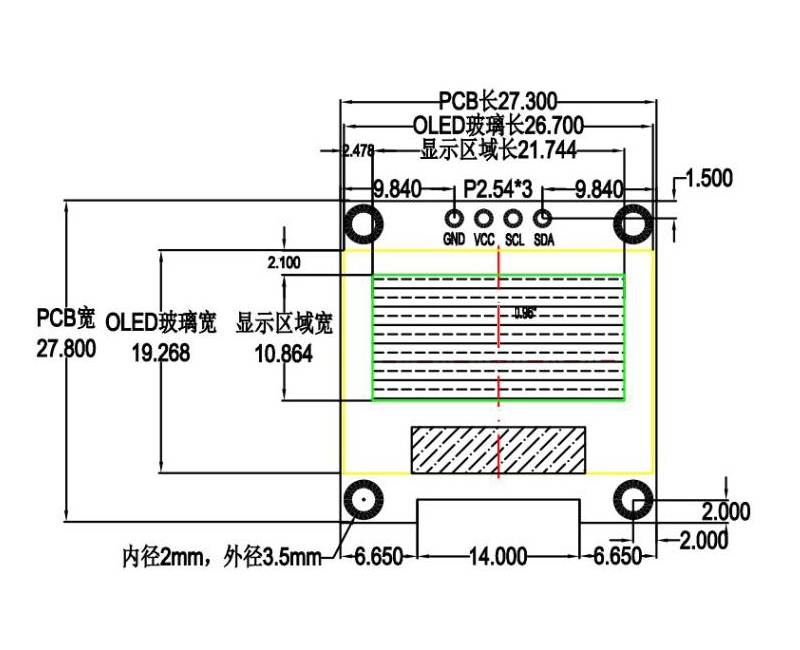 【雕爷学编程】Arduino动手做（93） 0.96寸OLED液晶屏第10张