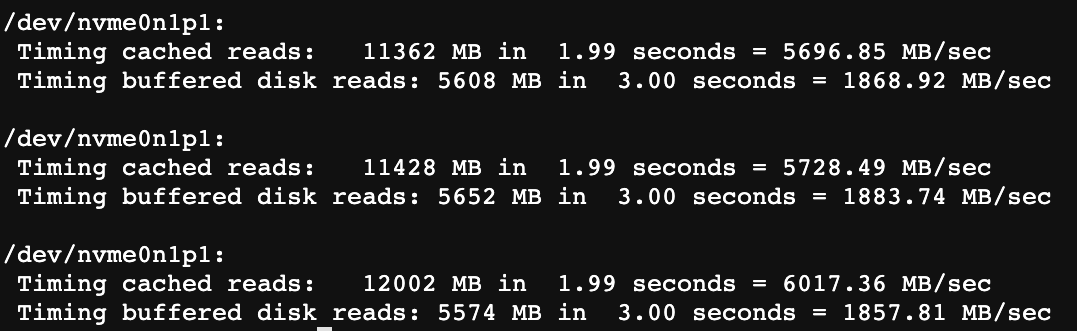 Jetson AGX Xavier/Ubuntu测试SSD的读写速度第3张