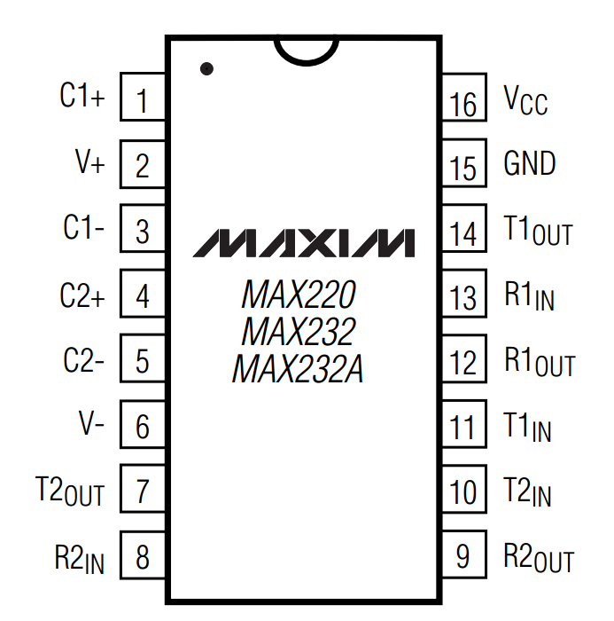 Max232 схема включения