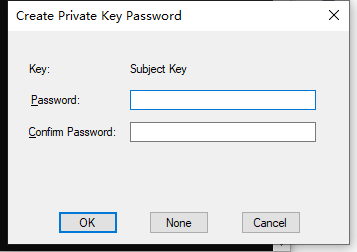 创建私钥密码