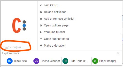 Отключить cors в chrome