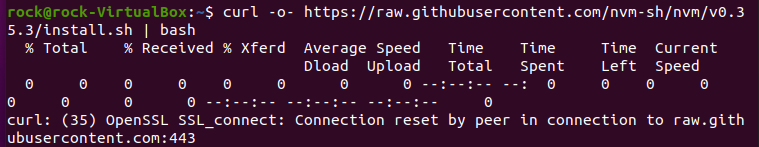 解决curl: (35) OpenSSL SSL_connect: Connection reset by peer in connection to raw.githubusercontent.com:443 错误第1张