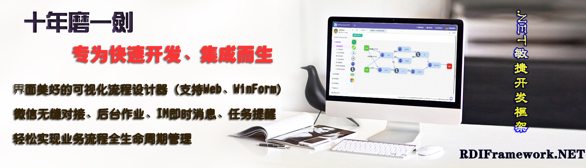 RDIFramework.NET专为快速开发、集成而生