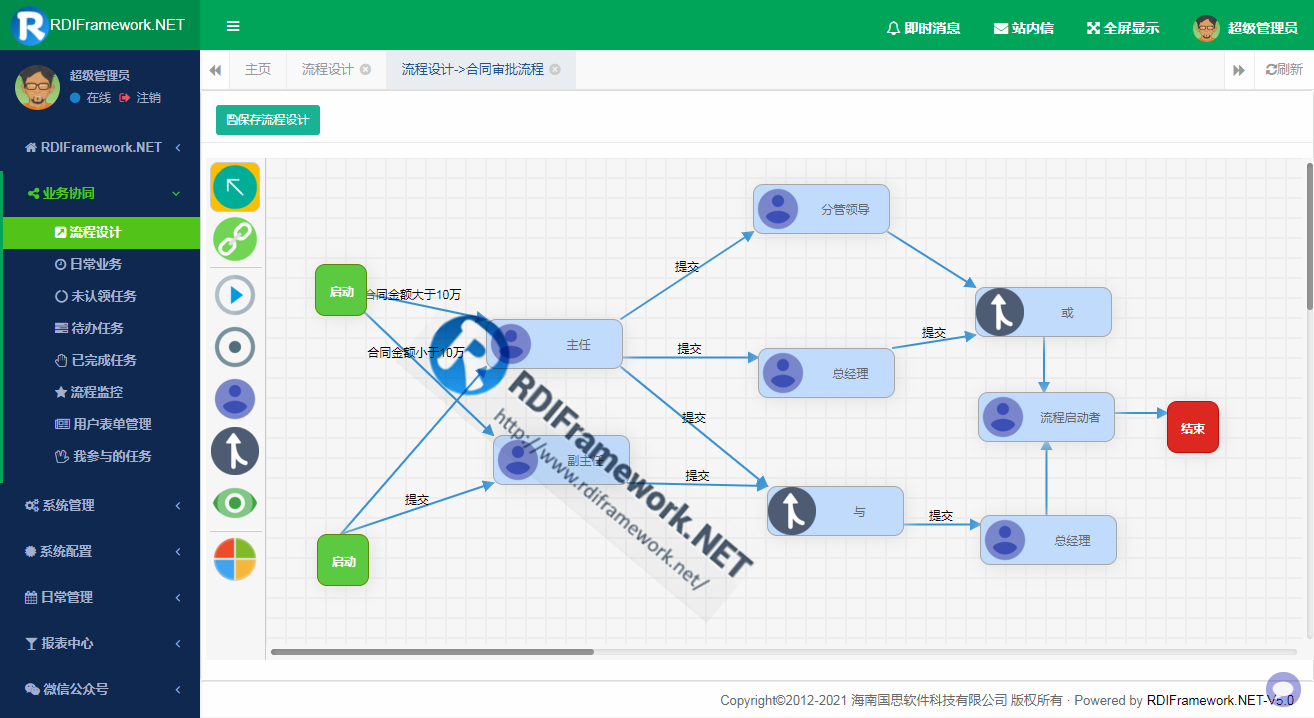 Web版本流程设计器