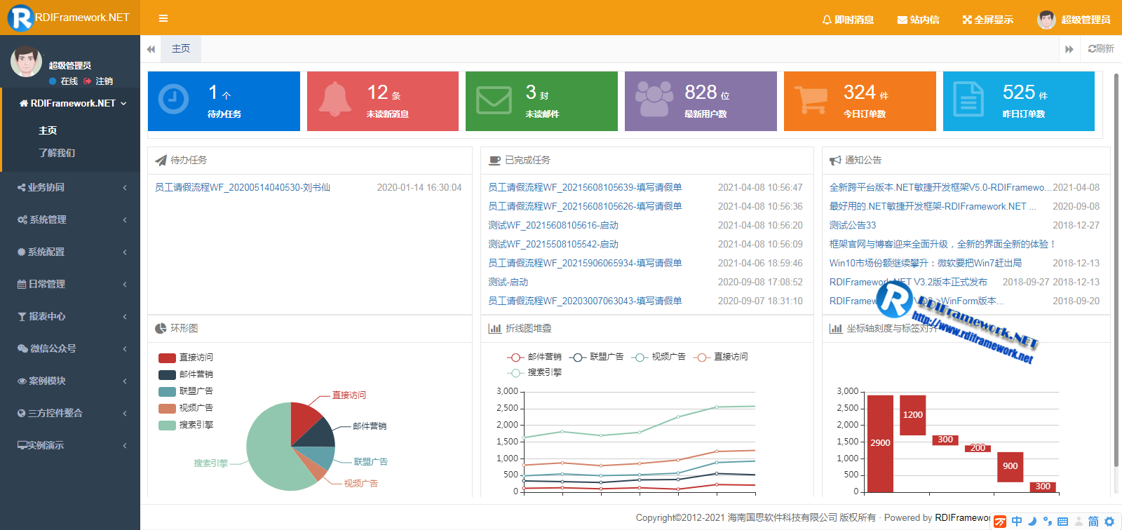 登录成功后的主界面