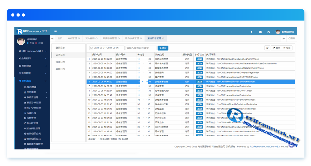 .NET敏捷开发框架-RDIFramework.NET V5.1发布(跨平台)-小白菜博客