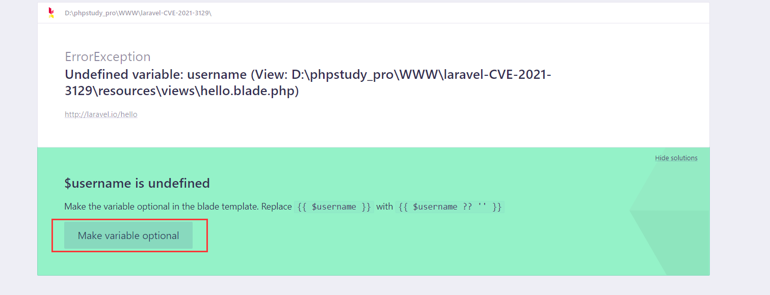 Laravel DEBUG模式 反序列化远程代码执行 POP链第1张