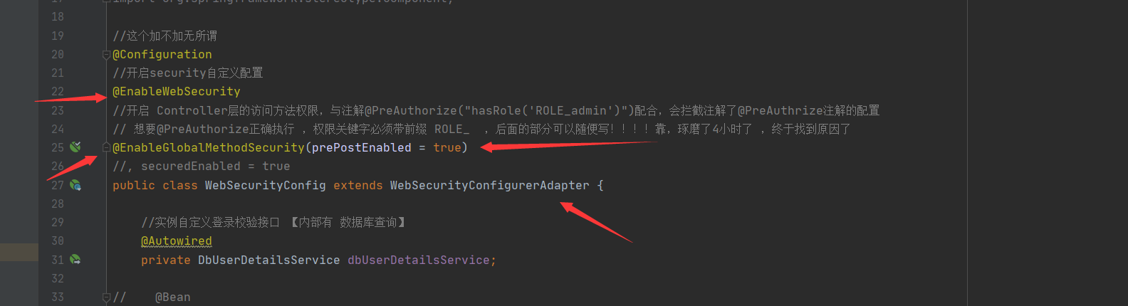 spring security 在controller层 方法级别使用注解 @PreAuthorize("hasRole('ROLE_xxx')")设置权限拦截 ，无权限则返回403第2张