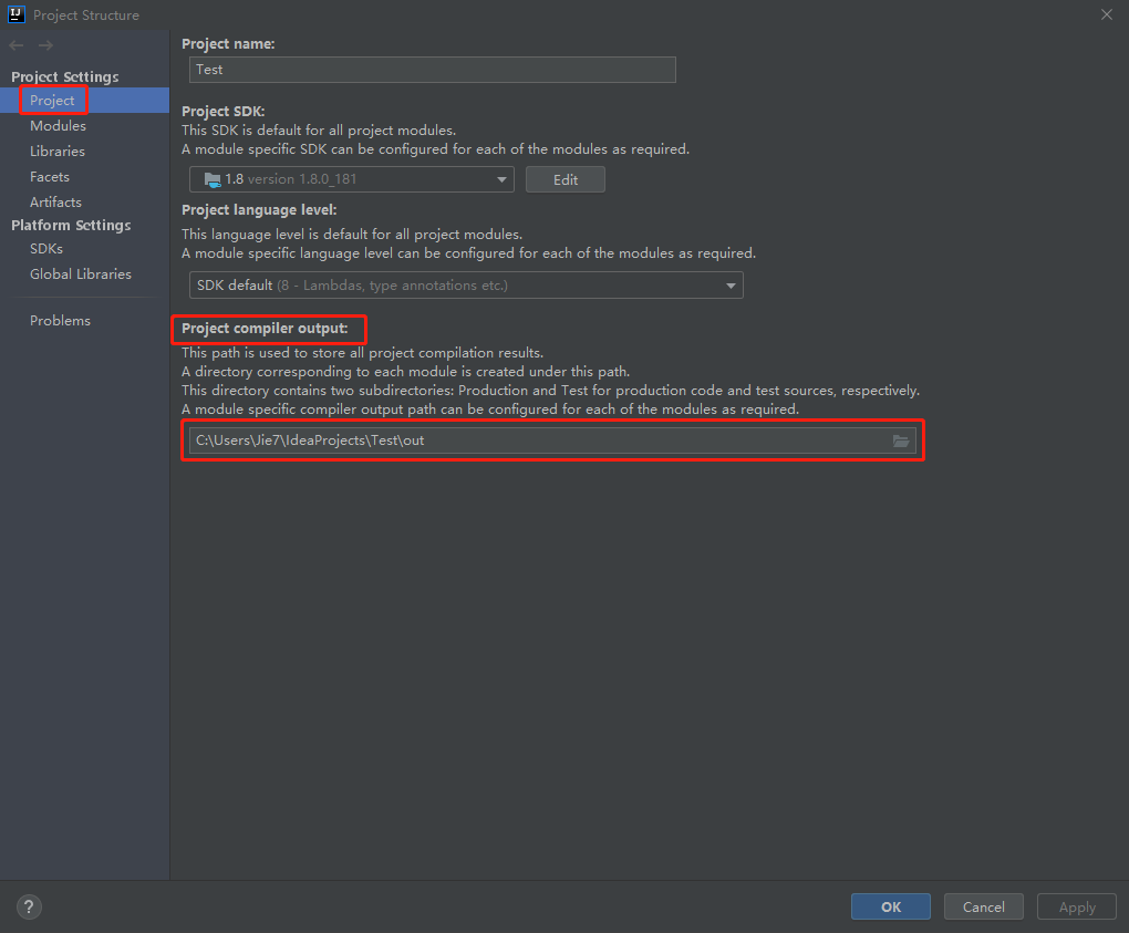 打开project structure