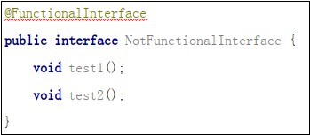 Not Functional Interface