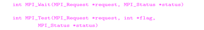 MPI_Wait和MPI_Test
