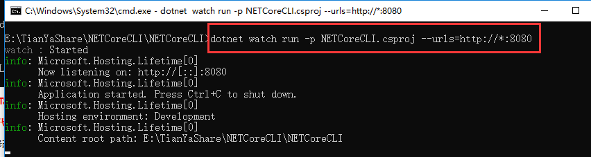 使用cmd命令行(.NET Core CLI)来启动ASP.NET Core 应用程序的多个实例第13张