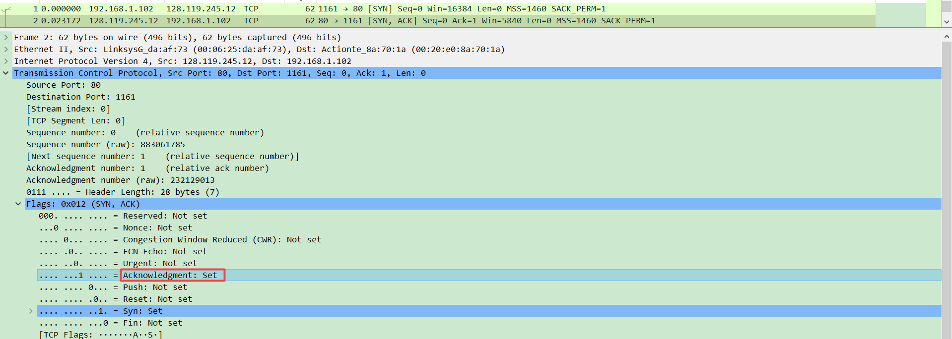 TCP协议与Wireshark实验 