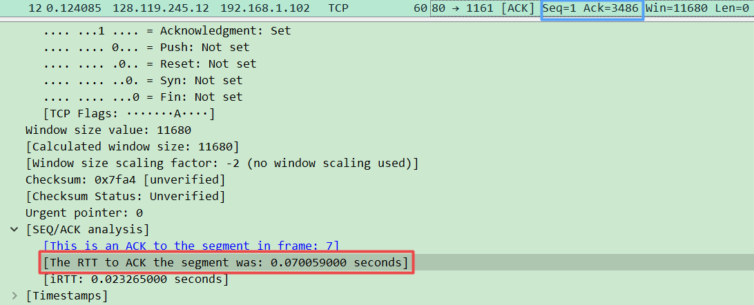 TCP协议与Wireshark实验 