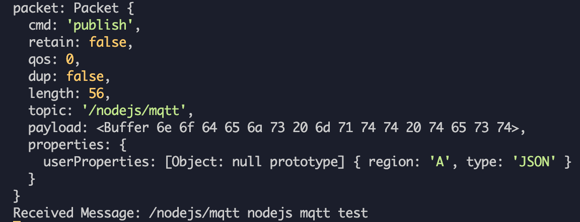 MQTT 消息接收