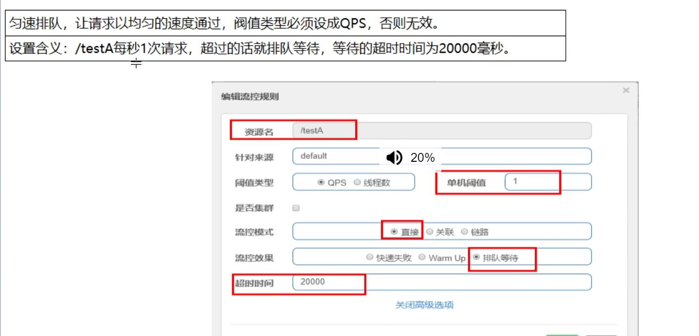 springcloud alibaba-sentinel流控-直接-排队等待第1张