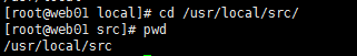 pwd命令示例