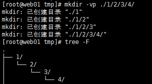 mkdir命令使用示例