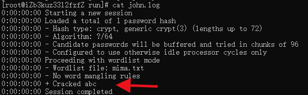 使用John the Ripper破解sha512加密的shadow文件密码第7张