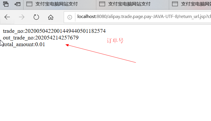 支付宝同步请求检查appid，以及公钥，私钥是否正确第3张