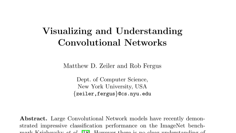 Visualizing and Understanding Convolutional Networks论文复现笔记