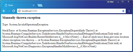 ASP.NET Core错误处理中间件[3]: 异常处理器