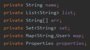 需要注入的属性