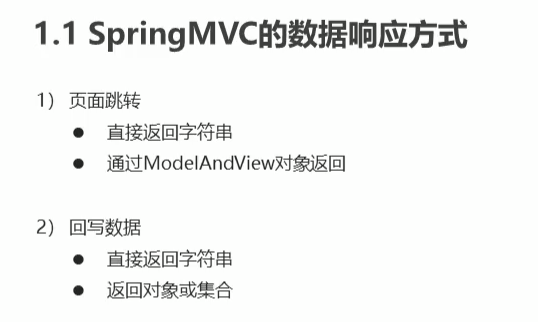 数据响应的两种方式